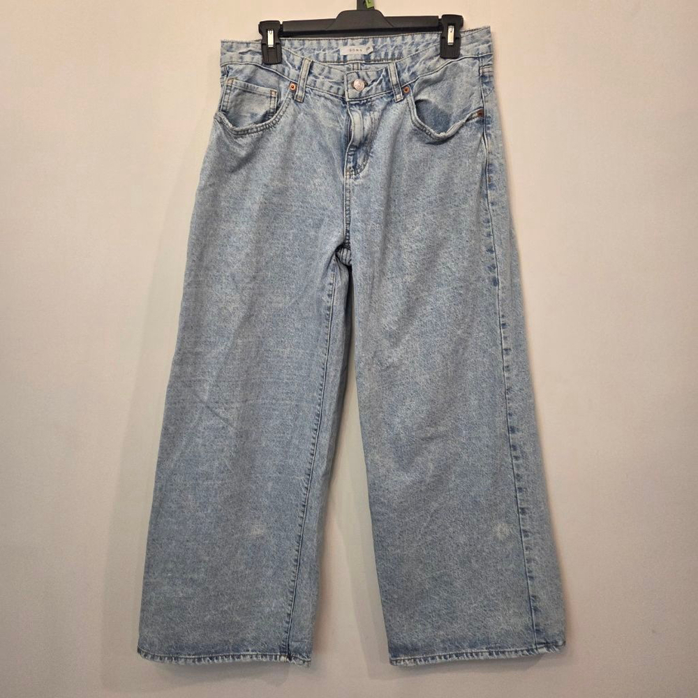 S.O.N.G. Light Blue Wide Leg Jeans Juniors 9 32" waist
